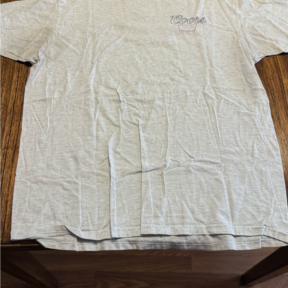 Coors Light Gray Men's Short Sleeve Shirt